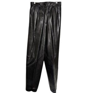 West Bay Sport Leathers Vintage 80s Women's Black Lammnappa Leather Pants sz 6